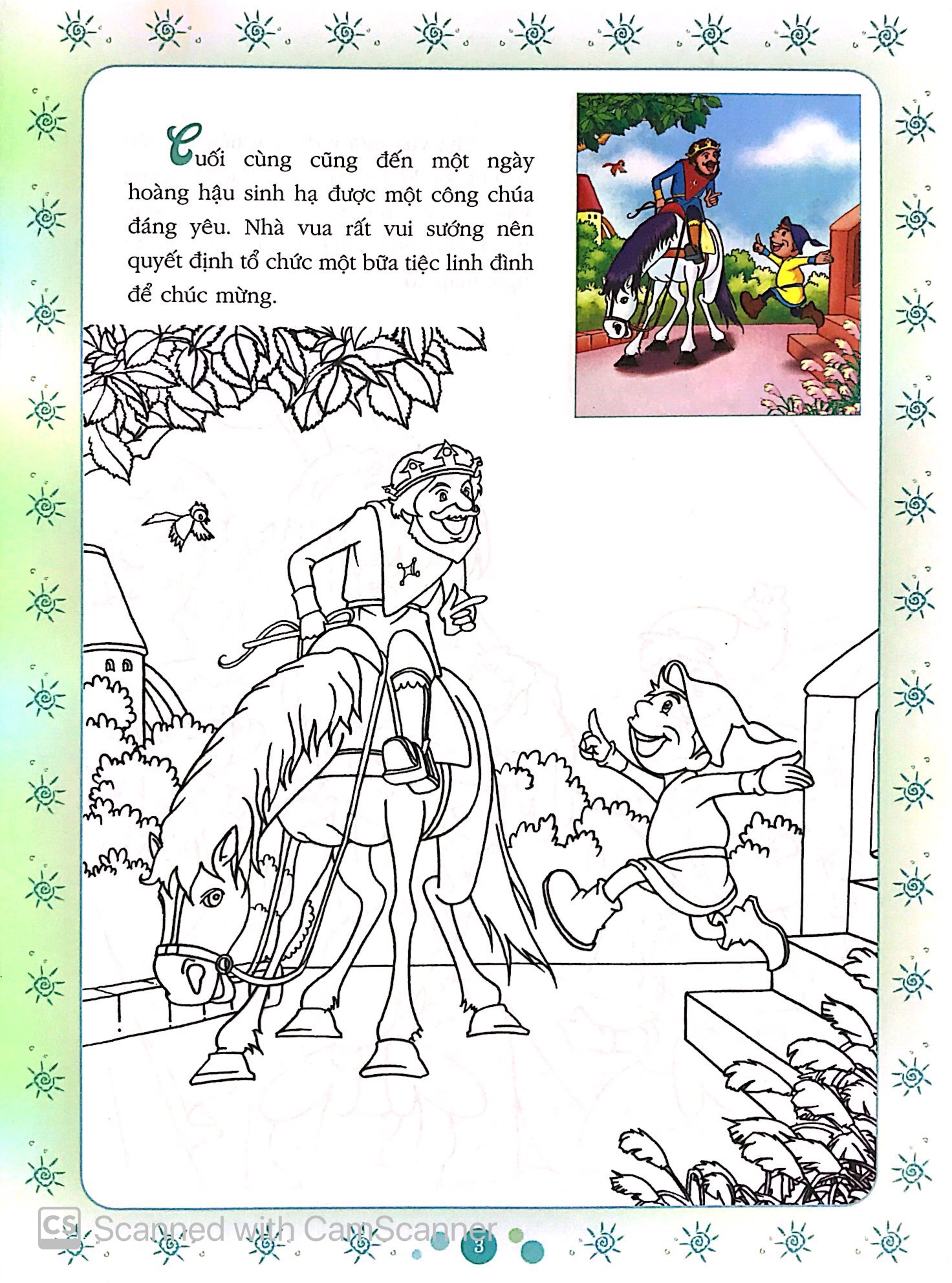 cổ tích tô màu công chúa - công chúa ngủ trong rừng