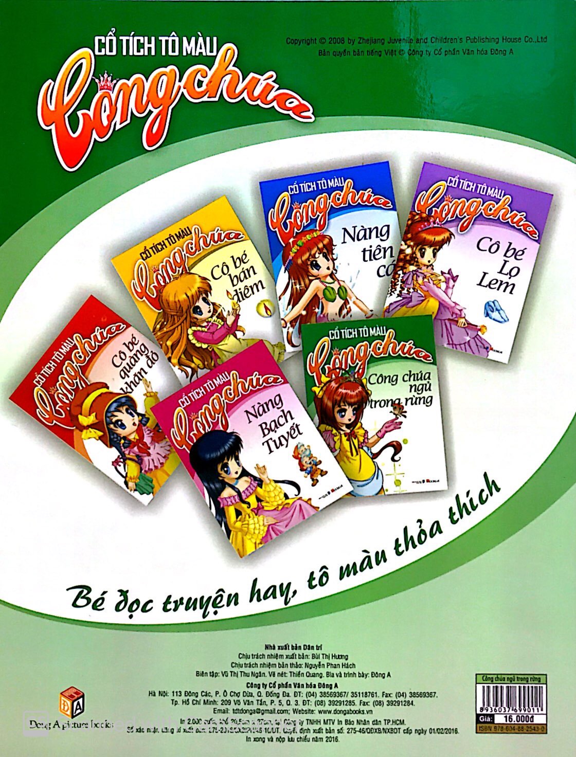 cổ tích tô màu công chúa - công chúa ngủ trong rừng