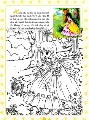 cổ tích tô màu công chúa - nàng bạch tuyết