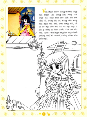 cổ tích tô màu công chúa - nàng bạch tuyết