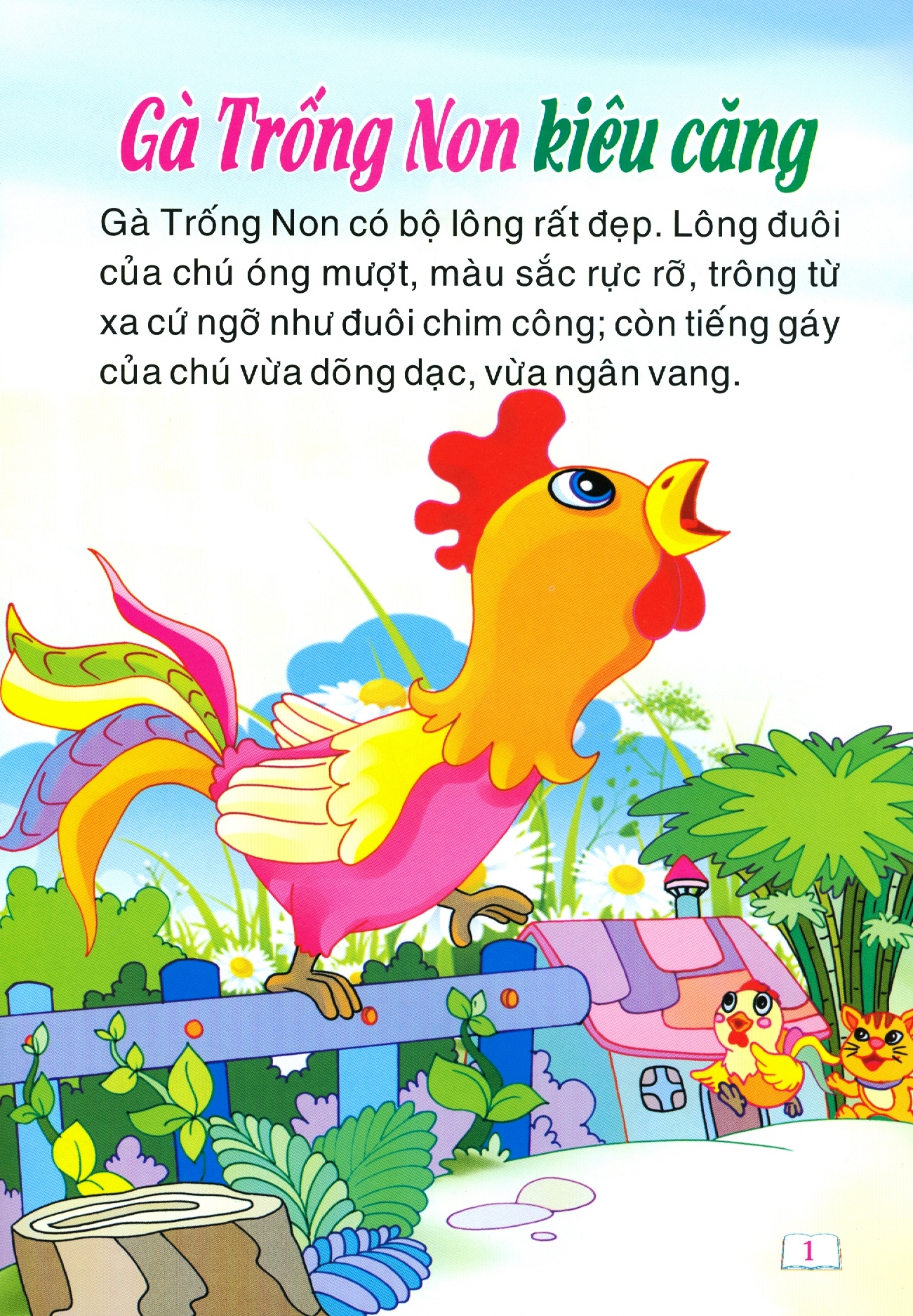 cổ tích trăng non - gà trống kiêu căng
