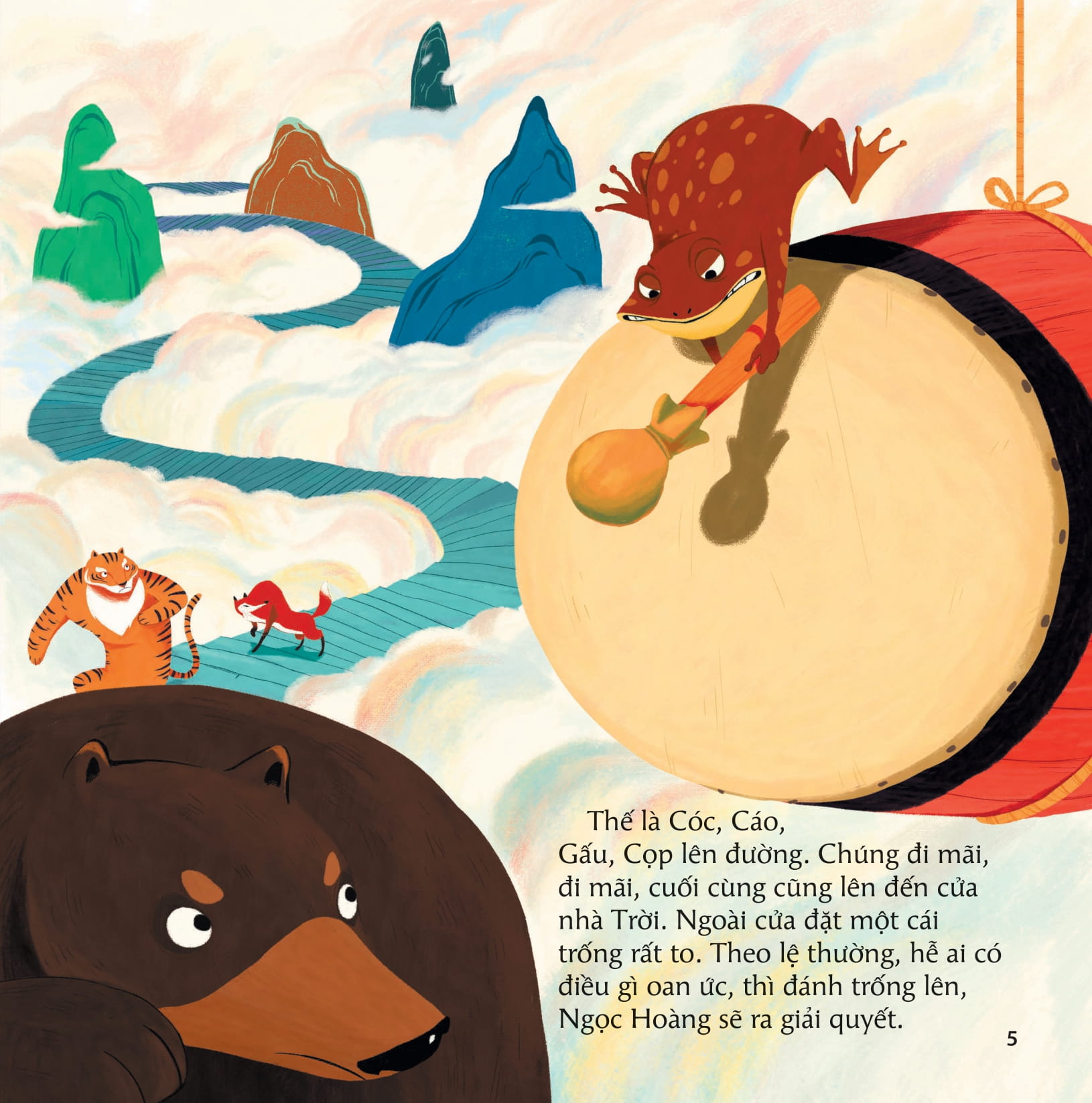 cổ tích việt nam cho bé - con cóc là cậu ông giời (tái bản 2022)