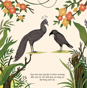 cổ tích việt nam cho bé - quạ và công (tái bản 2022)