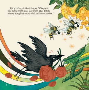 cổ tích việt nam cho bé - quạ và công (tái bản 2022)