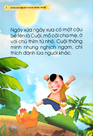cổ tích việt nam chữ to cho bé tập nói, tập đọc - chú cuội