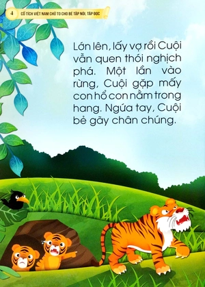 cổ tích việt nam chữ to cho bé tập nói, tập đọc - chú cuội