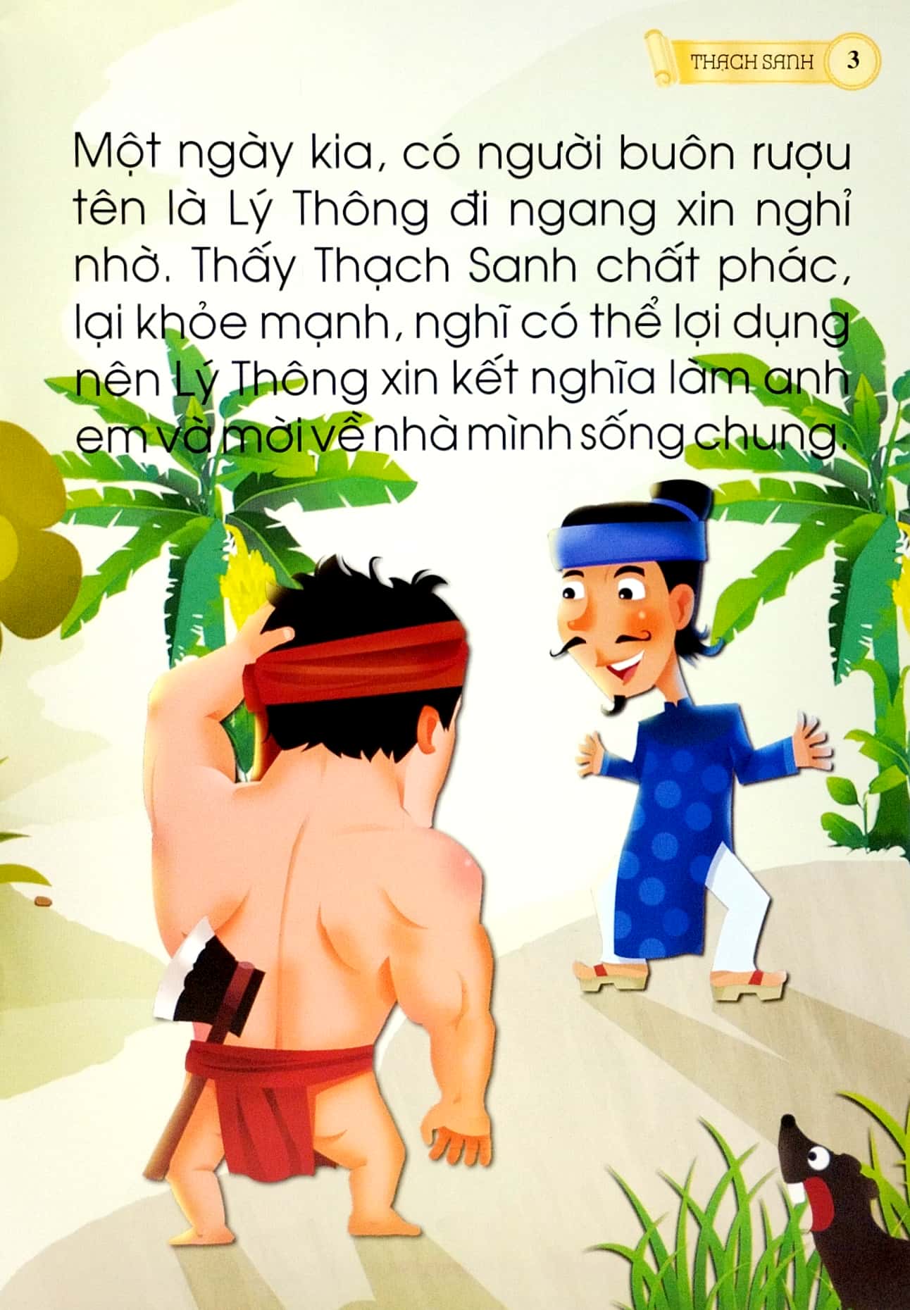 cổ tích việt nam chữ to cho bé tập nói, tập đọc - thạch sanh