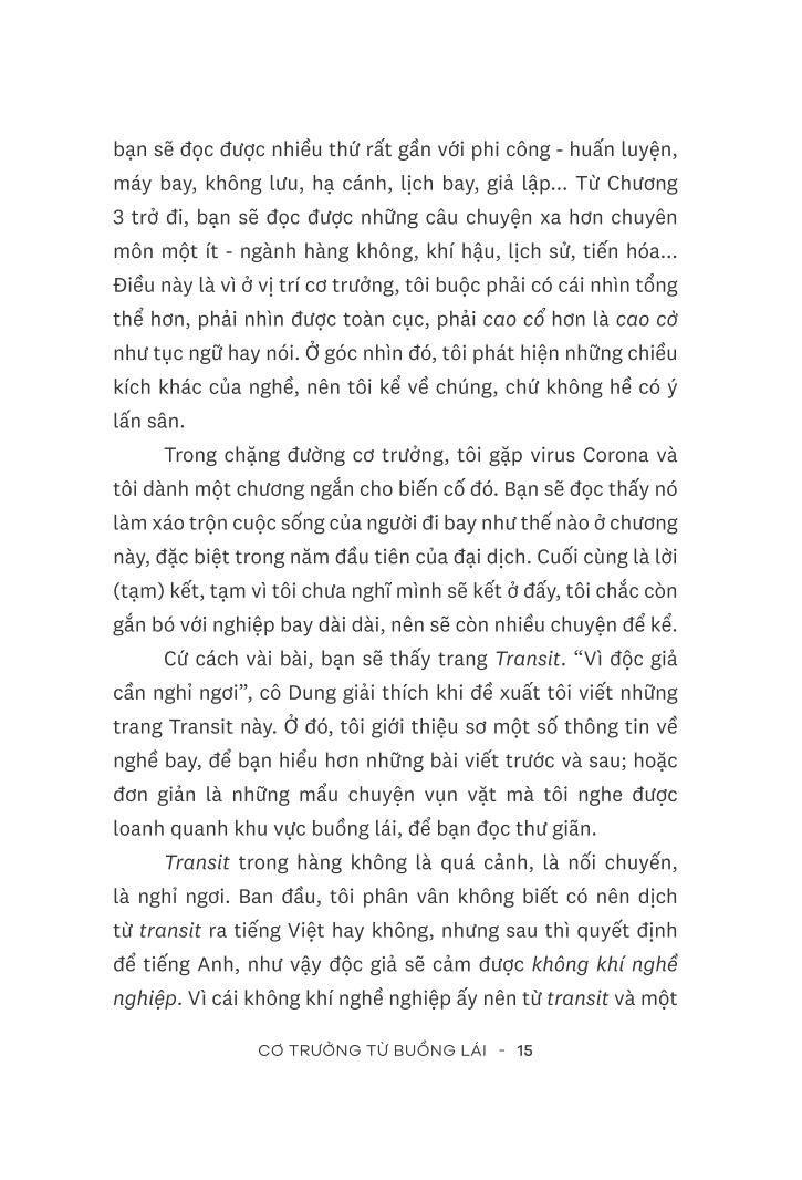 cơ trưởng từ buồng lái