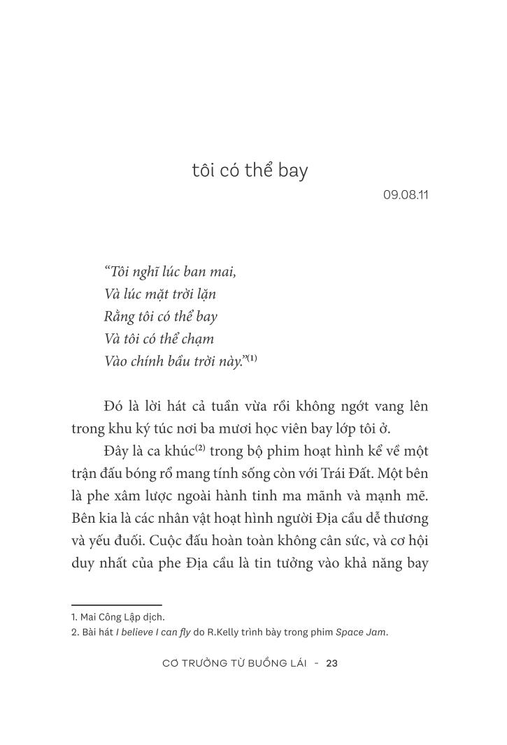 cơ trưởng từ buồng lái