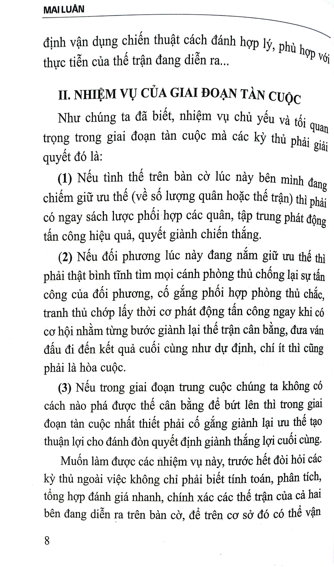 cờ vua - đòn đánh quyết định trong tàn cuộc