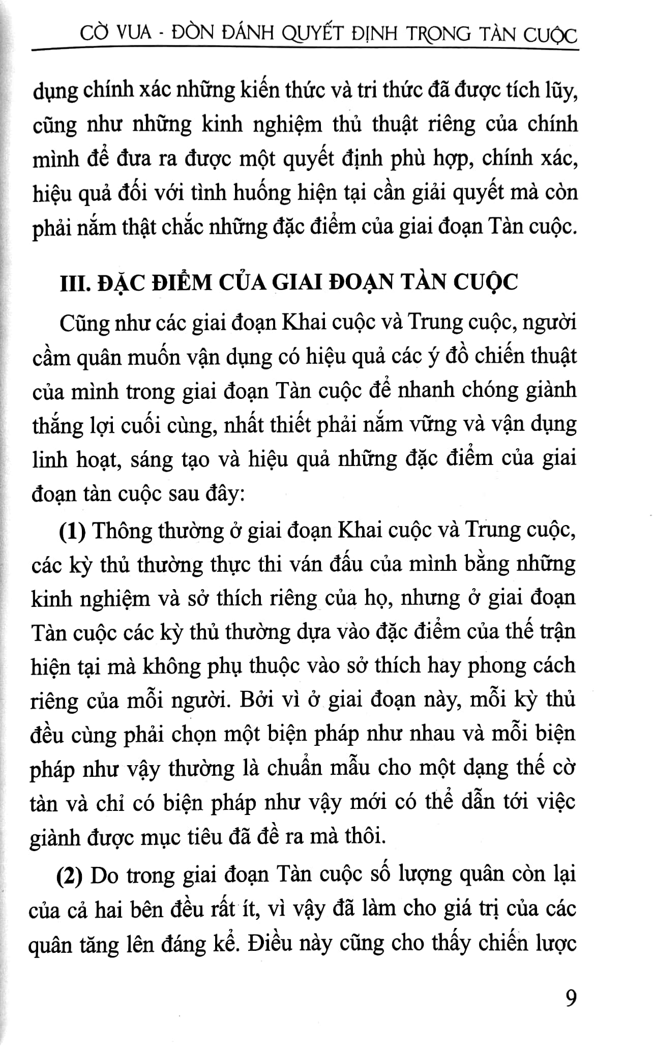cờ vua - đòn đánh quyết định trong tàn cuộc