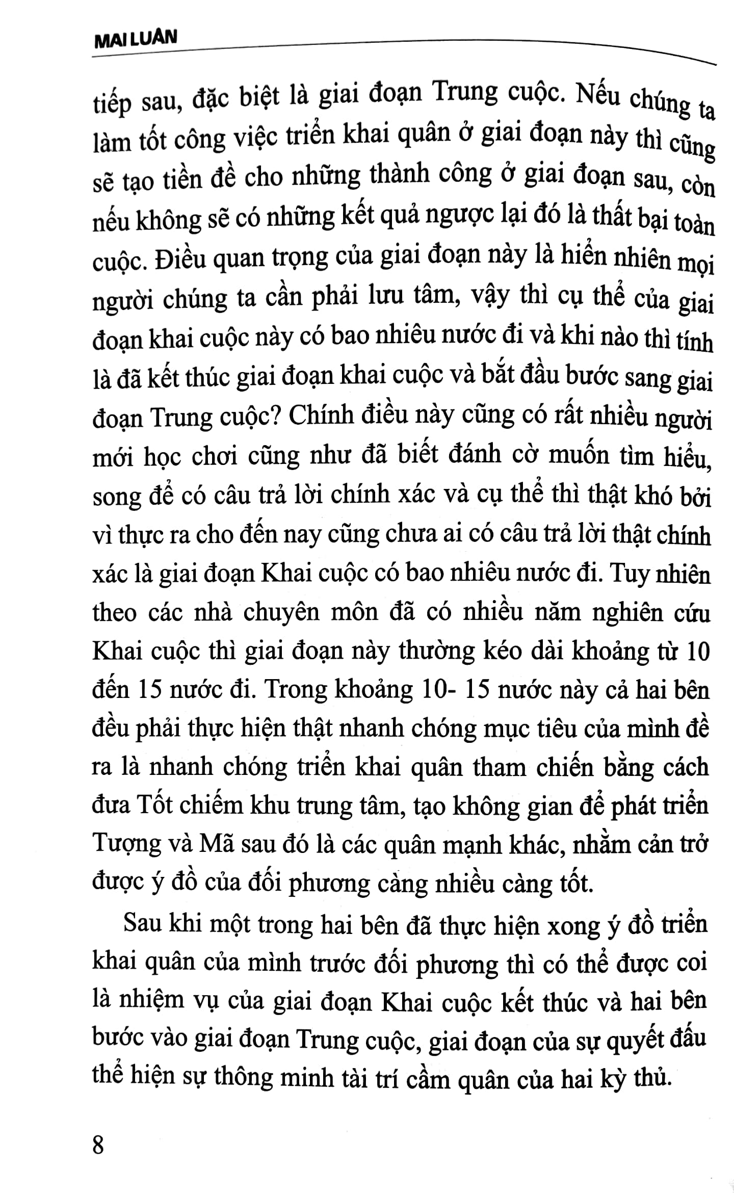 cờ vua - nghệ thuật triển khai quân trong khai cuộc