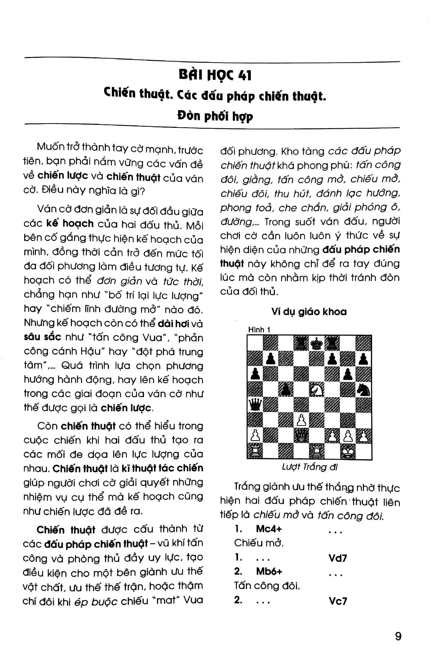 cờ vua - tập 3 - chiến thuật kỹ thuật tác chiến (tái bản 2024)