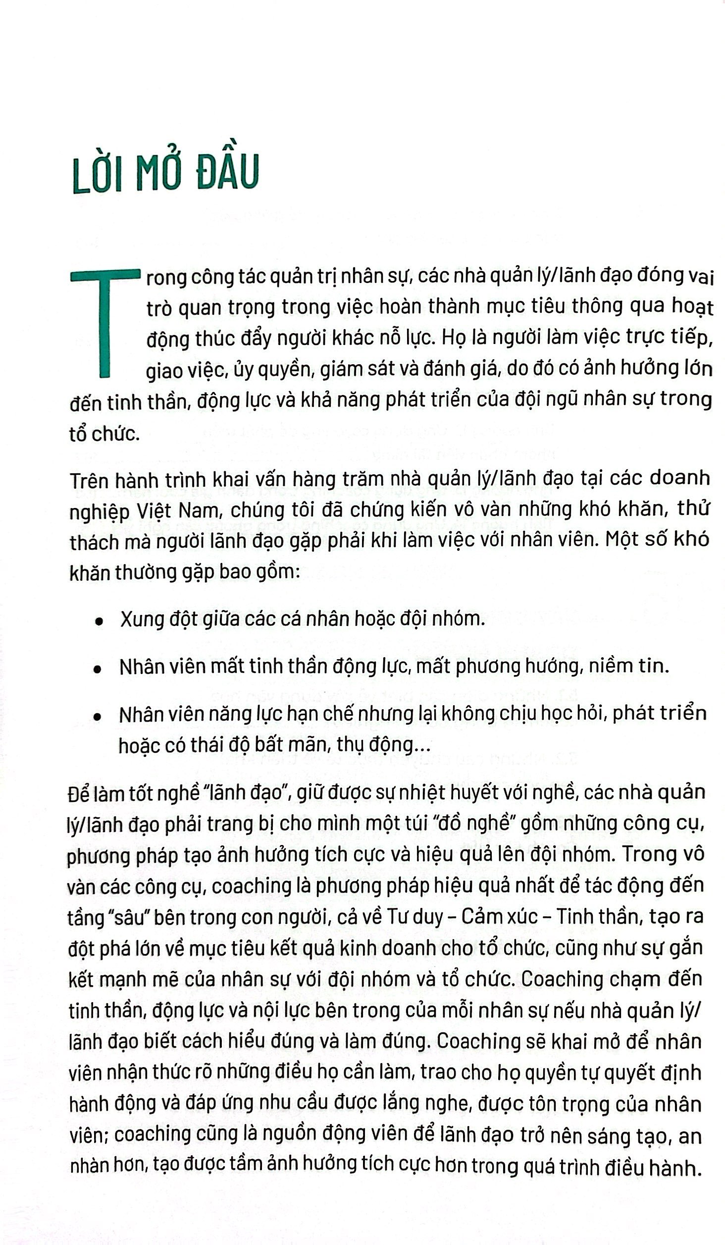 coaching - quyền năng của nhà lãnh đạo