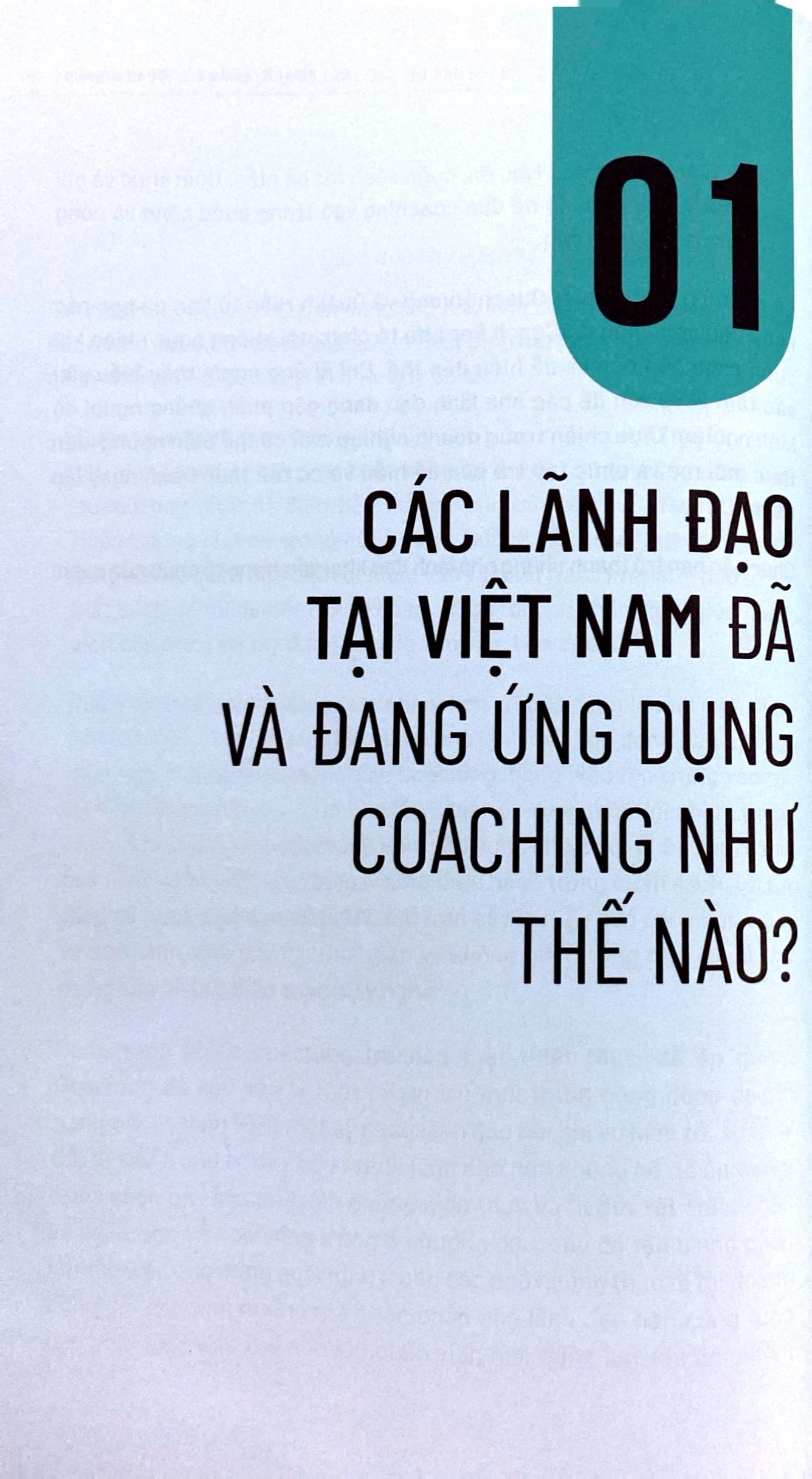 coaching - quyền năng của nhà lãnh đạo