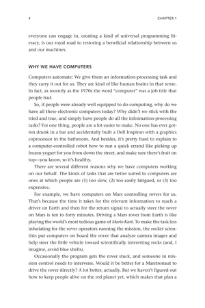 code to joy - why everyone should learn a little programming