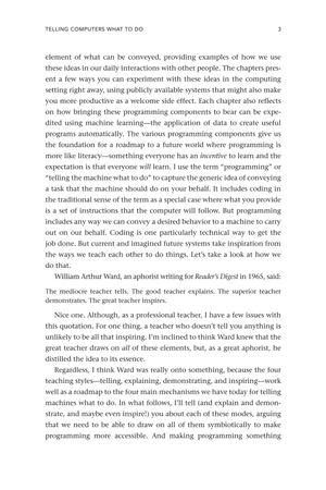 code to joy - why everyone should learn a little programming