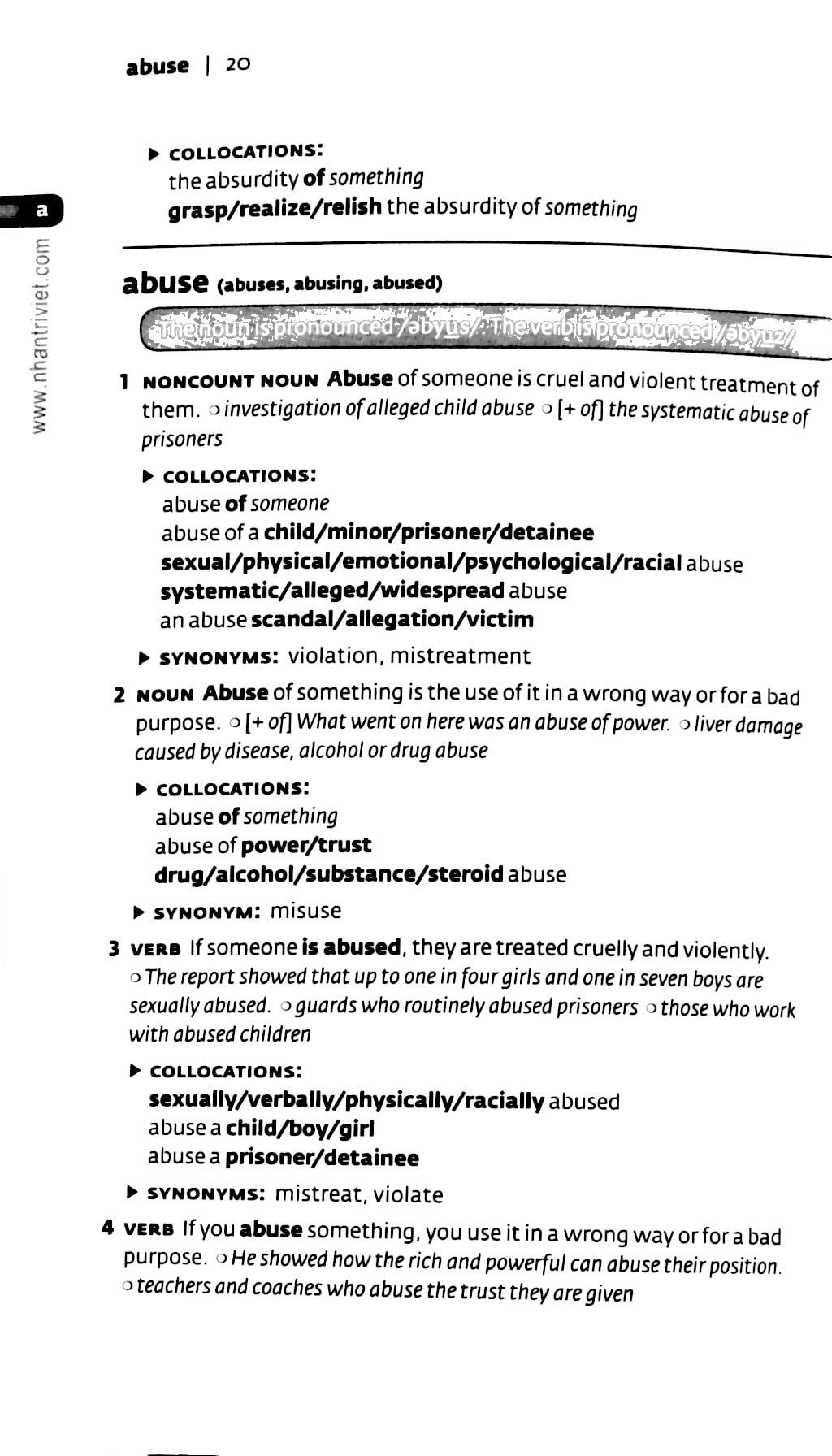 collins cobuild key words for the toefl test