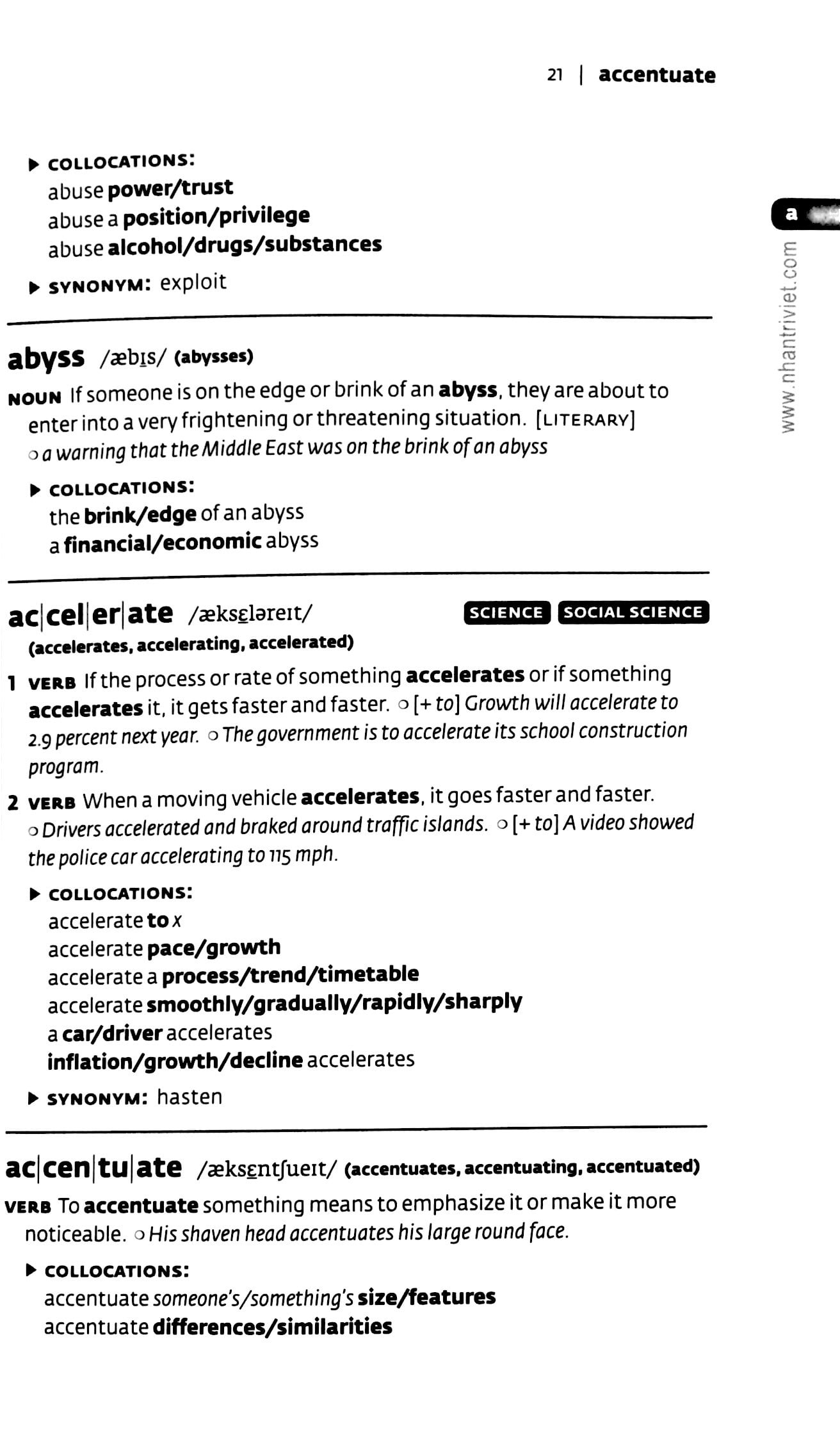 collins cobuild key words for the toefl test