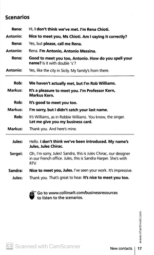 collins english for business - small talk