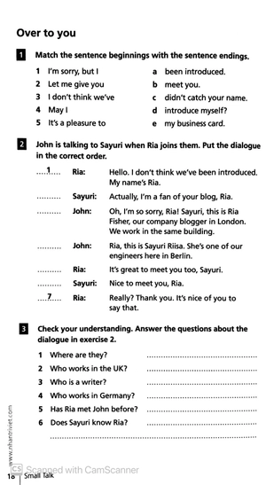 collins english for business - small talk