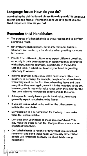 collins english for business - small talk