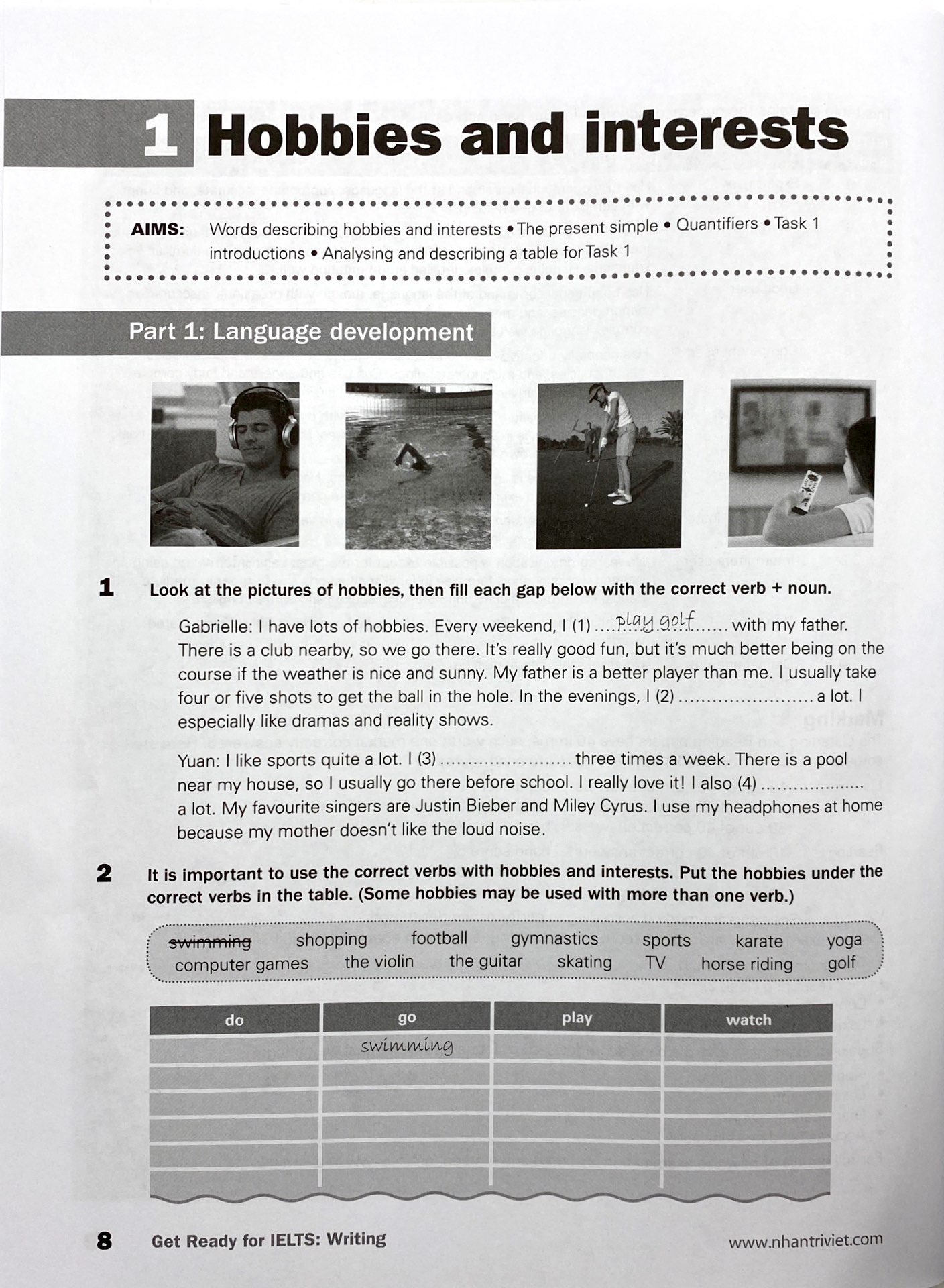 collins - get ready for ielts - writing (pre - intermediate a2+)