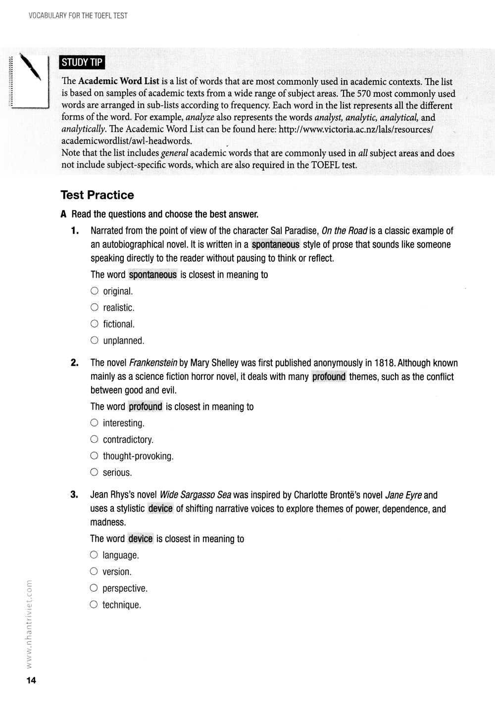 collins vocabulary and grammar for the toefl test (kèm cd)