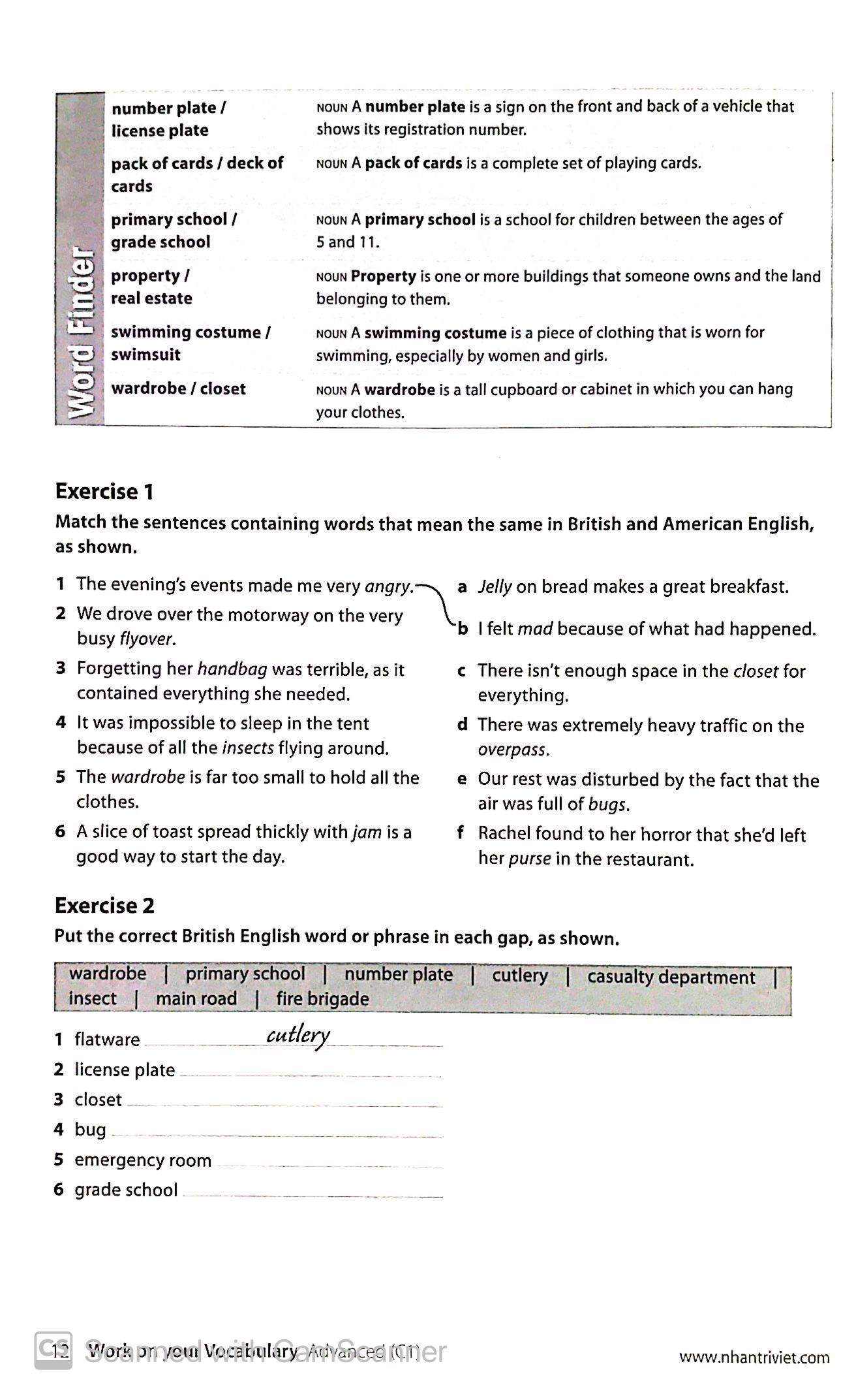 collins work on your vocabulary - advanced c1
