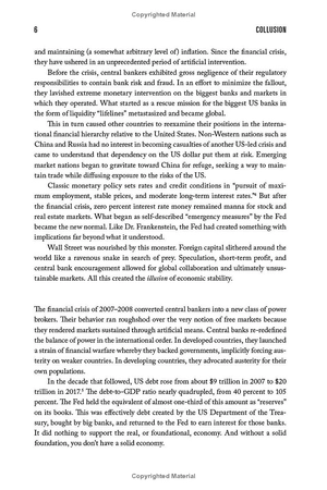 collusion: how central bankers rigged the world