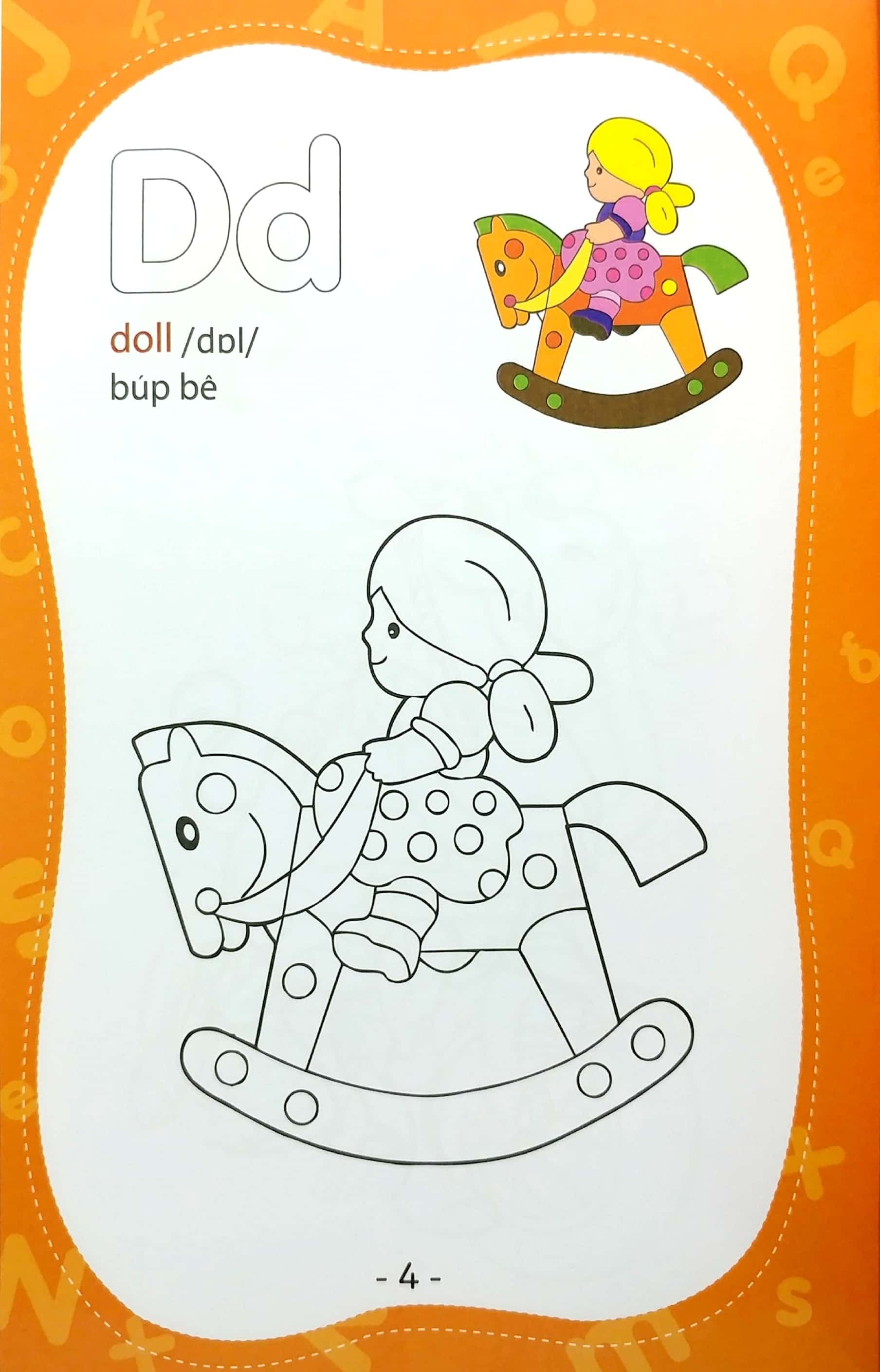 coloring book - tập tô màu - bảng chữ cái (tái bản)