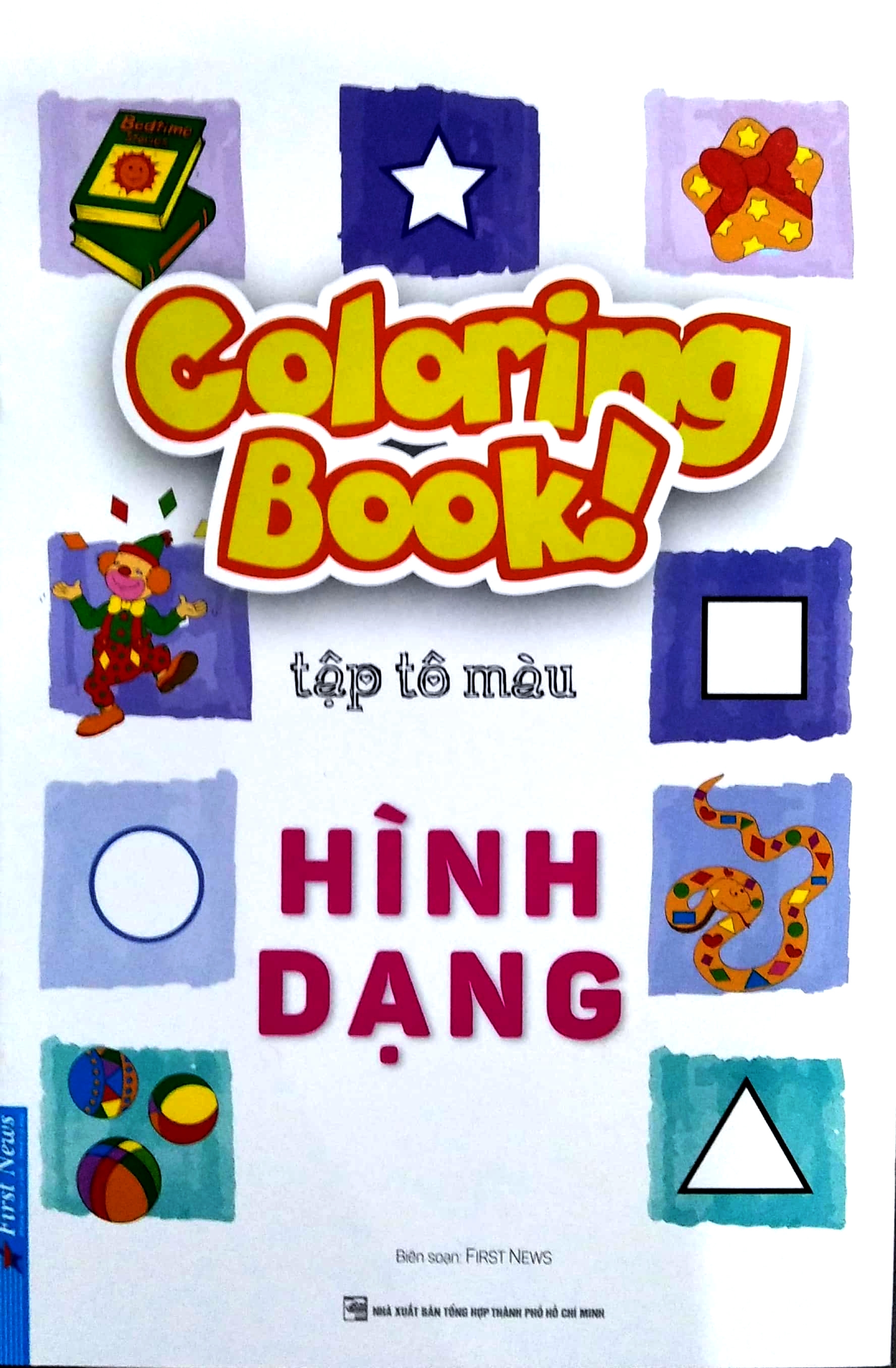 coloring book - tập tô màu - hình dạng (tái bản 2020)