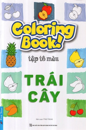coloring book - tập tô màu - trái cây