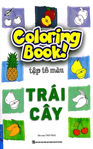 coloring book - tập tô màu - trái cây