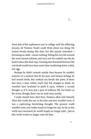 colorless tsukuru tazaki and his years of pilgrimage