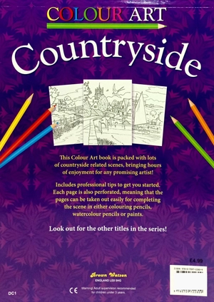 colour art - countryside - creative colouring