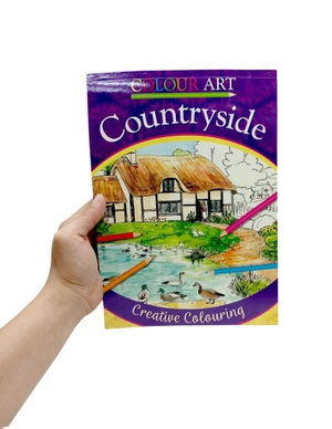colour art - countryside - creative colouring