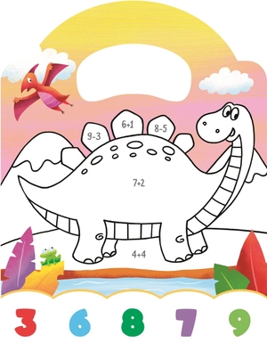 colour by maths - dino