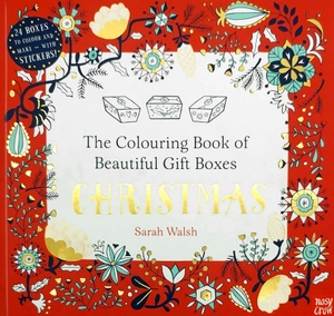colouring book boxes: christmas