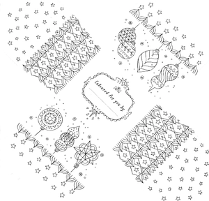 colouring book boxes: christmas