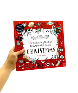 colouring book boxes: christmas