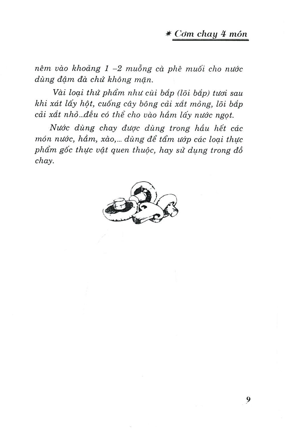 cơm chay bốn món