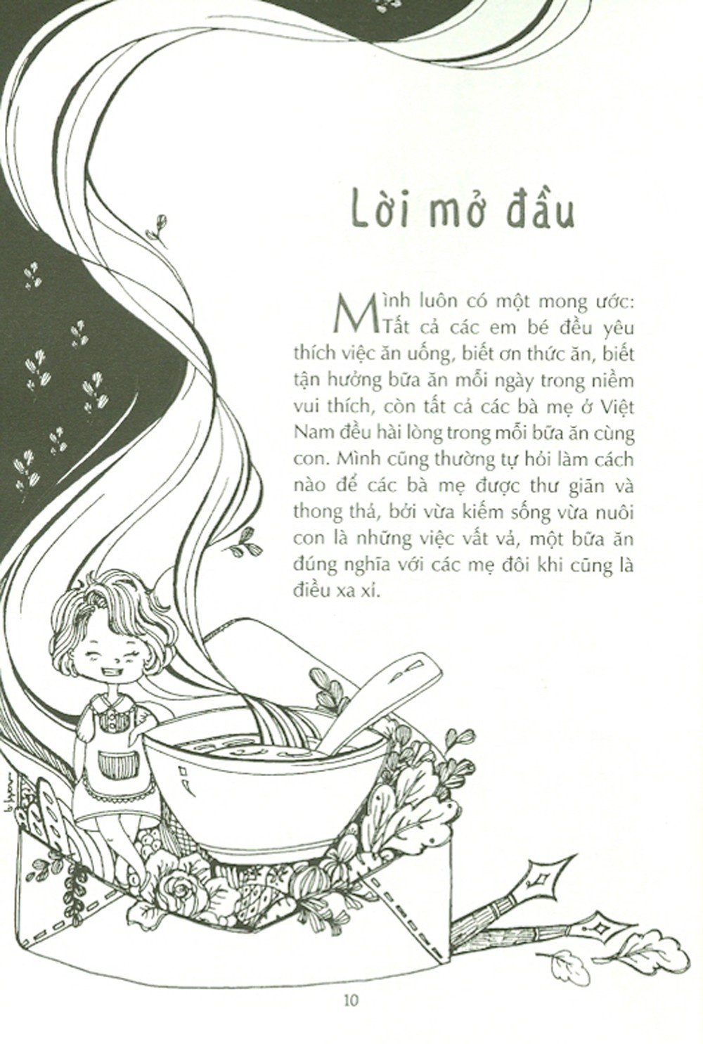 cơm ngon quá, con cám ơn mẹ