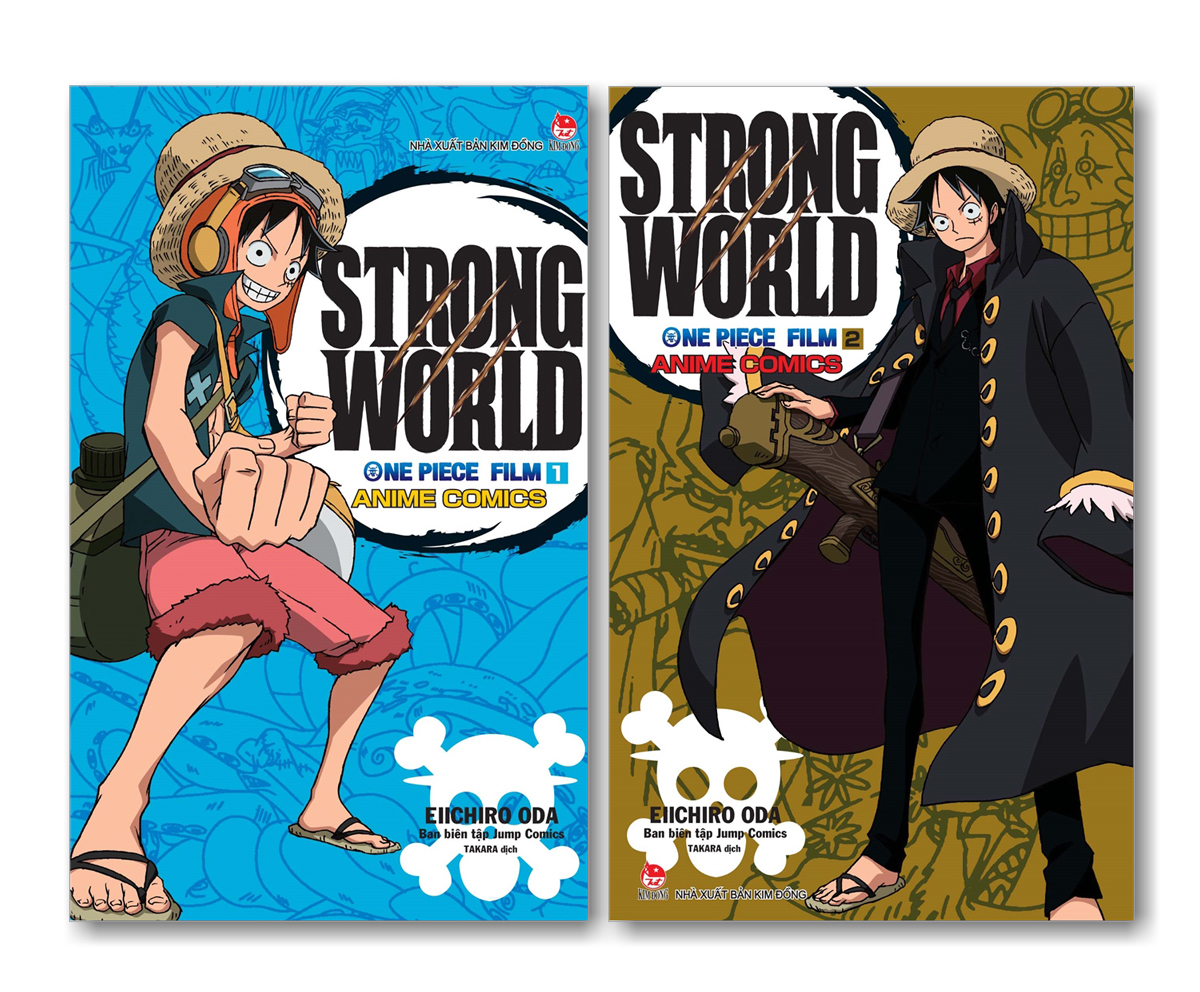combo anime comics: one piece film strong world - tập 1 + tập 2