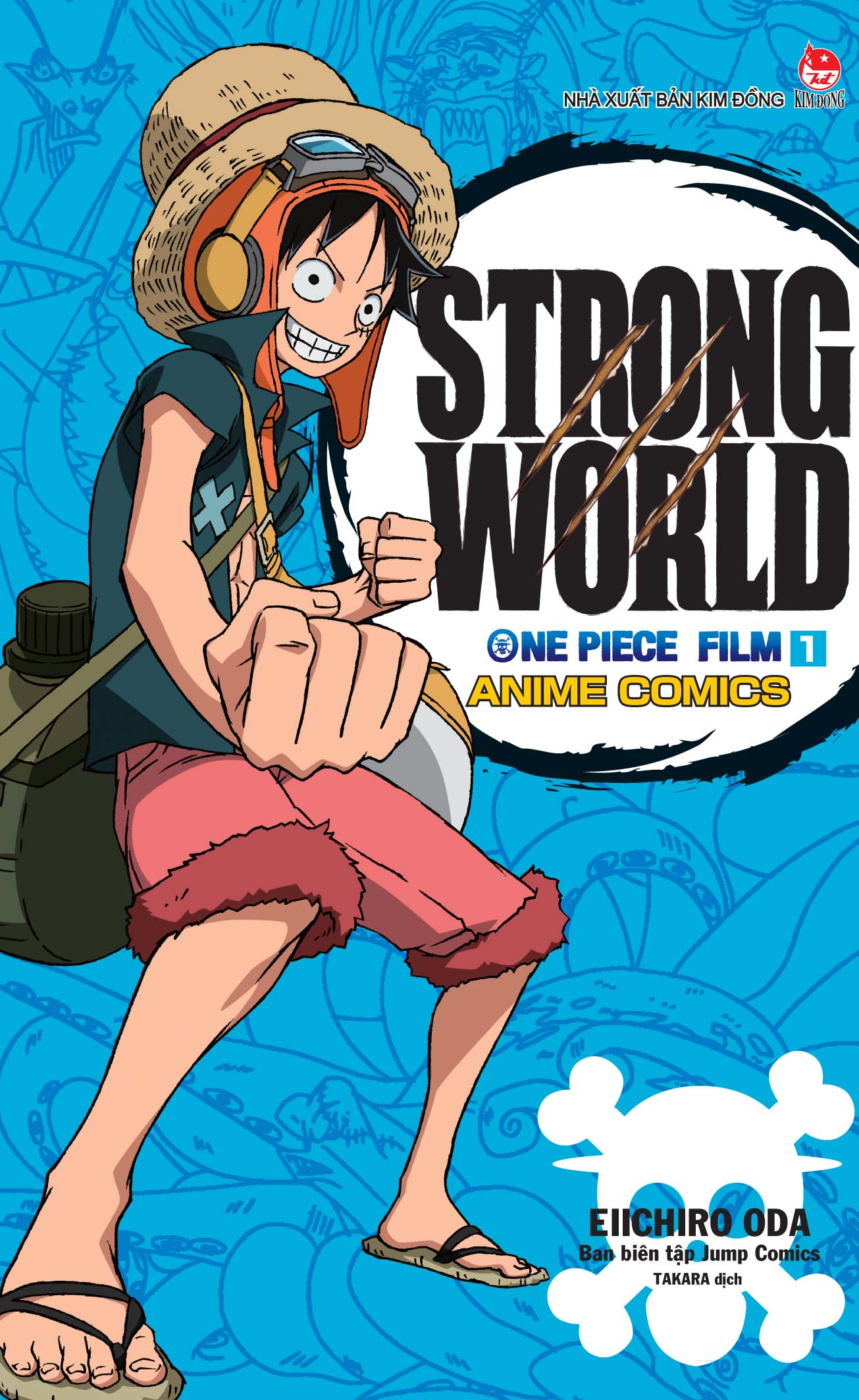 combo anime comics: one piece film strong world - tập 1 + tập 2