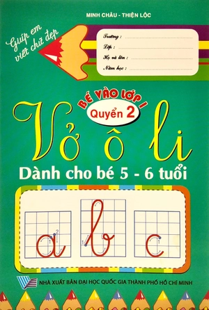 combo bộ 02 quyển bé vào lớp 1 - vở ôly tập tô (kèm bộ dụng cụ học sinh)