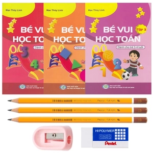combo bộ 03 quyển bé vui học toán 3-4t (kèm bộ dụng cụ học sinh)