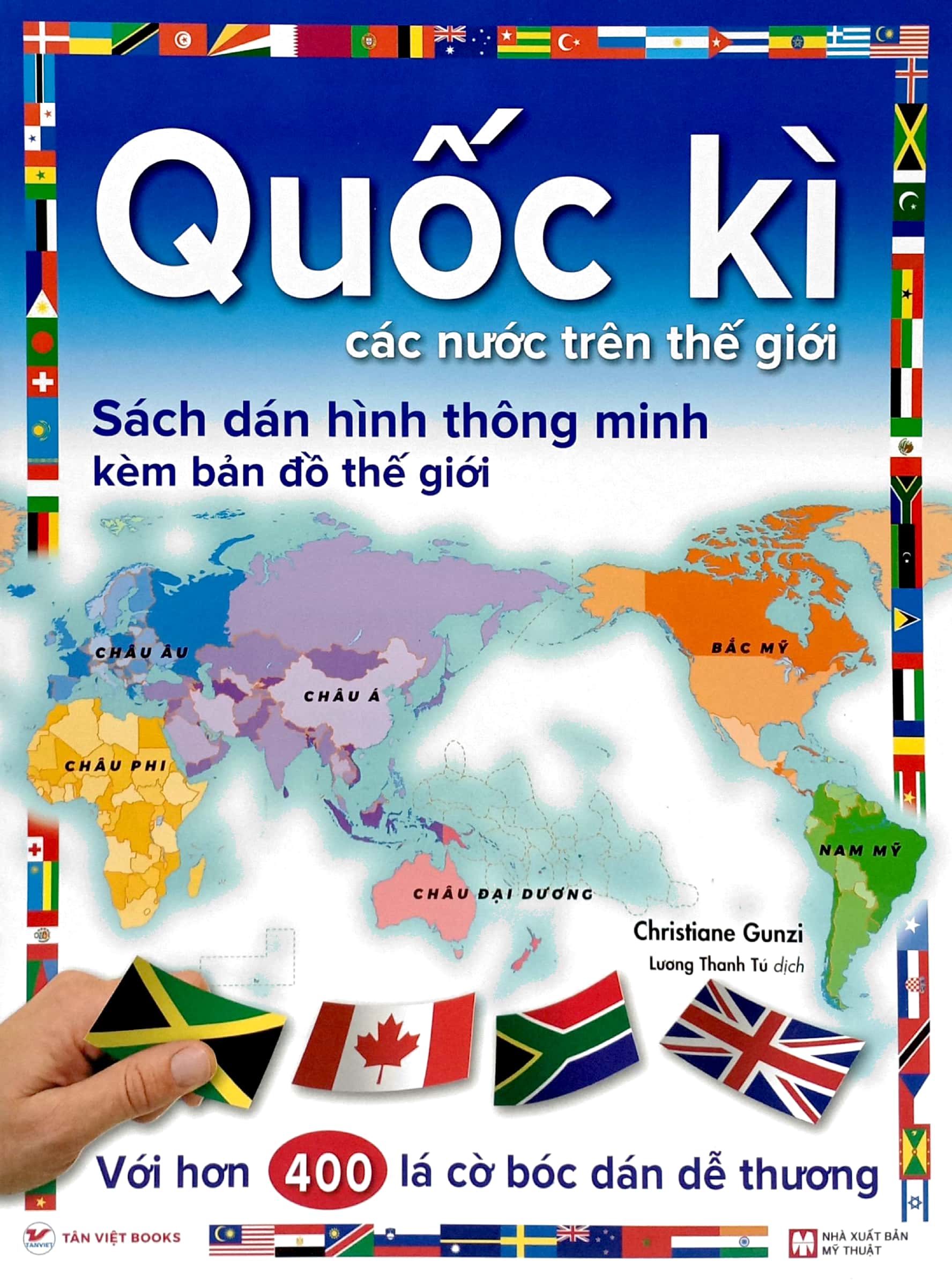 combo bộ sách dán hình thông minh: vũ trụ + quốc kì (bộ 2 cuốn)