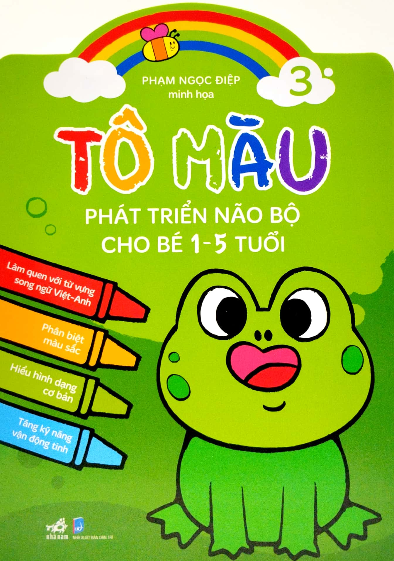 combo bộ tô màu phát triển trí não 10 cuốn + bút sáp màu