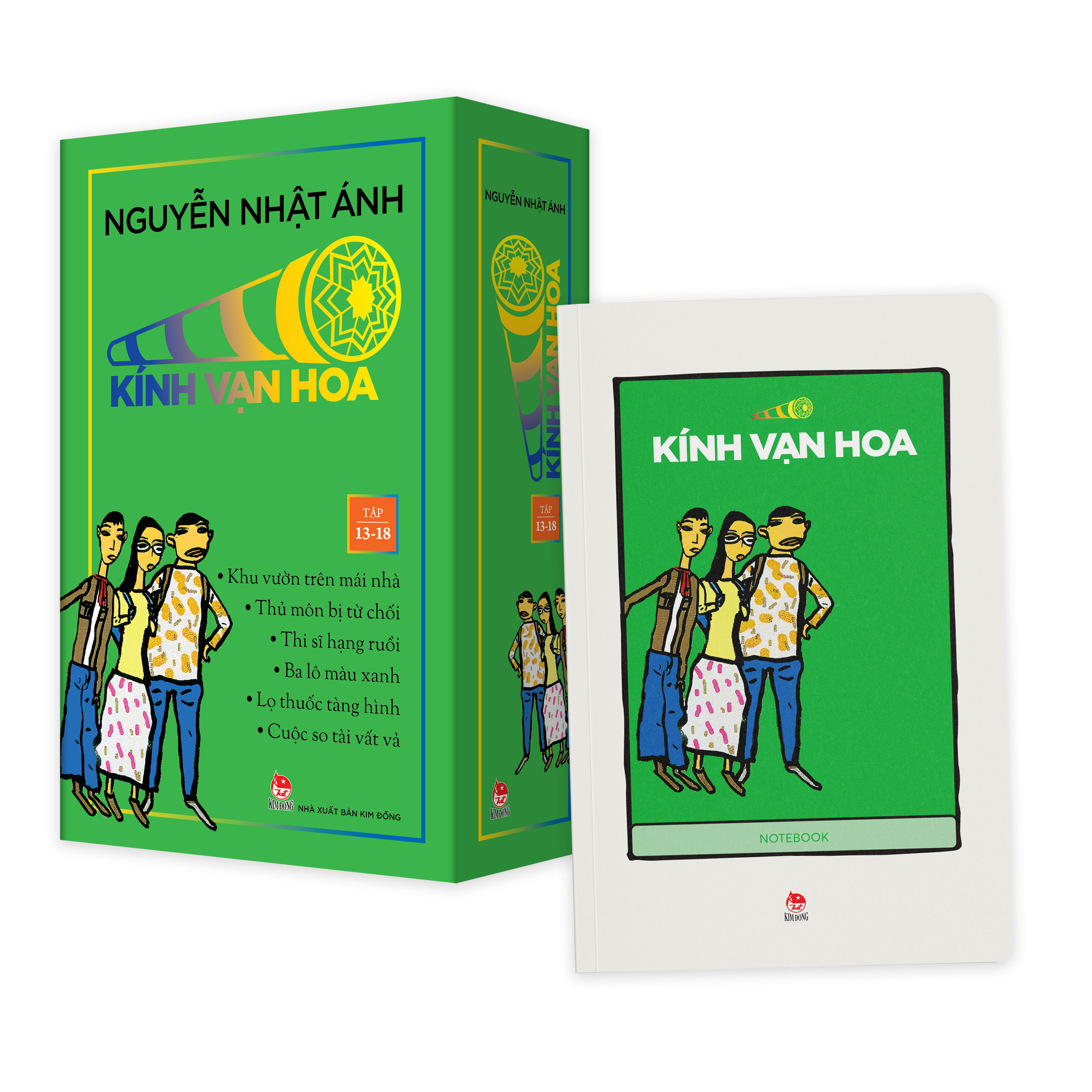 Combo Boxset Kính Vạn Hoa - Bộ Kỉ Niệm 30 Năm: Box 1 - 9 (Bộ 9 Hộp) - Tặng Kèm 9 Sổ Tay Kính Vạn Hoa + 1 Túi Vải Canvas Kính Vạn Hoa